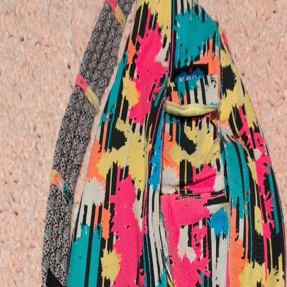Colorful Abstract Kavu Rope Sling Bag